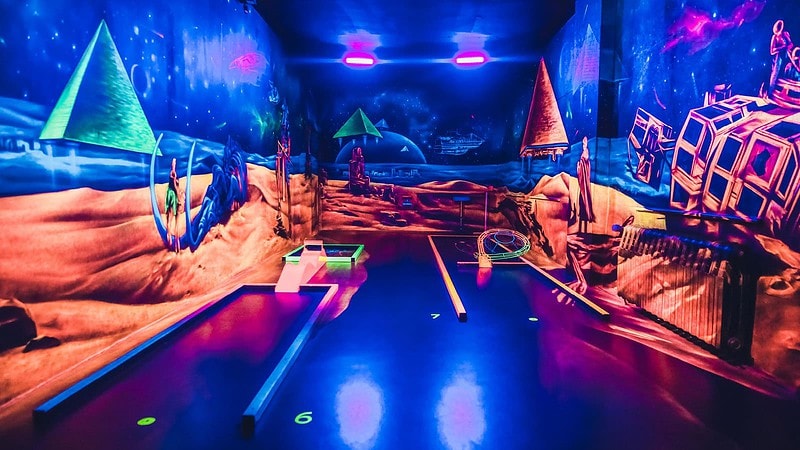 3D Minigolf Bahn in Dresden - Ansicht einer Minigolfbahn