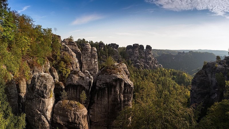 Blick auf die Sächsische Schweiz