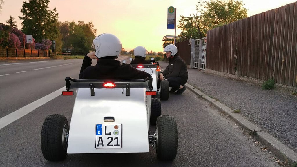 Hot Rod Tour Leipzig - Ansicht von hinten eines HotRods