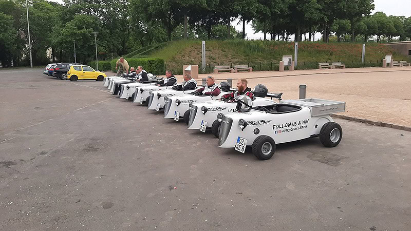 Hot Rod Tour Leipzig - HotRods vor dem Start der Tour