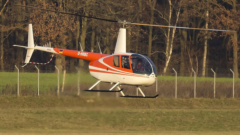 Hubschrauber landet