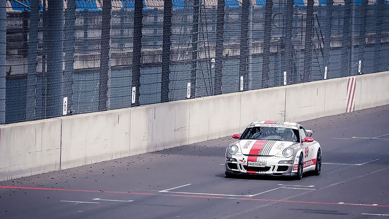 Porsche 911 an der Startposition beim Porsche 911 GT3 Cup selber fahren