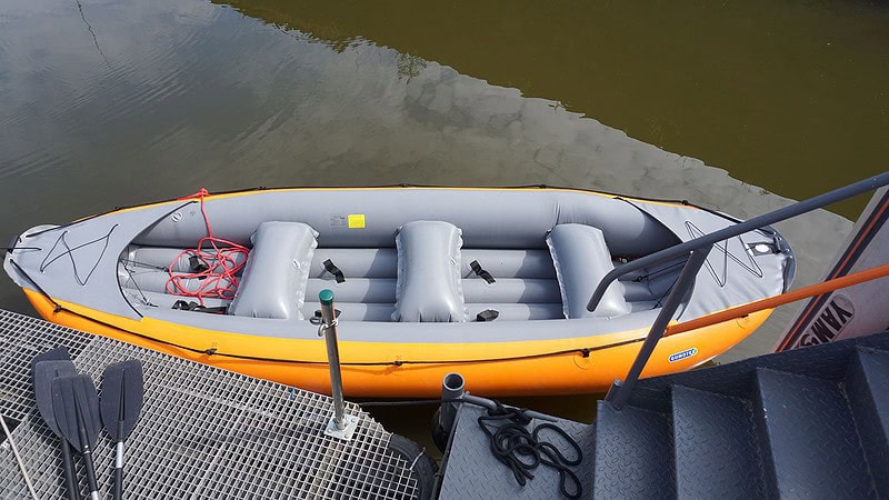 Schlauchboot im Wasser, Schlauchboot Tour Dresden