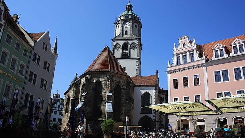 Kirche in Meißen Stadtspiel (Ver-) Führung in Meißen