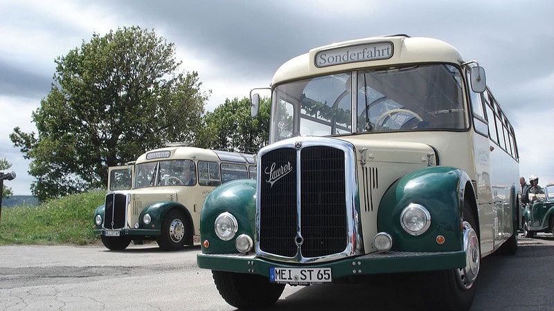 Oldtimerbus Weinzeit entlang der Elbe - Ausflug im Oldiebus