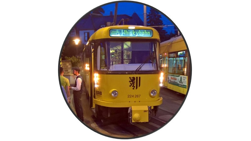 Anblick der Whiskybahn in Dresden