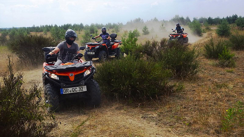 Quad durch die Natur des Baggersees Oberlausitz