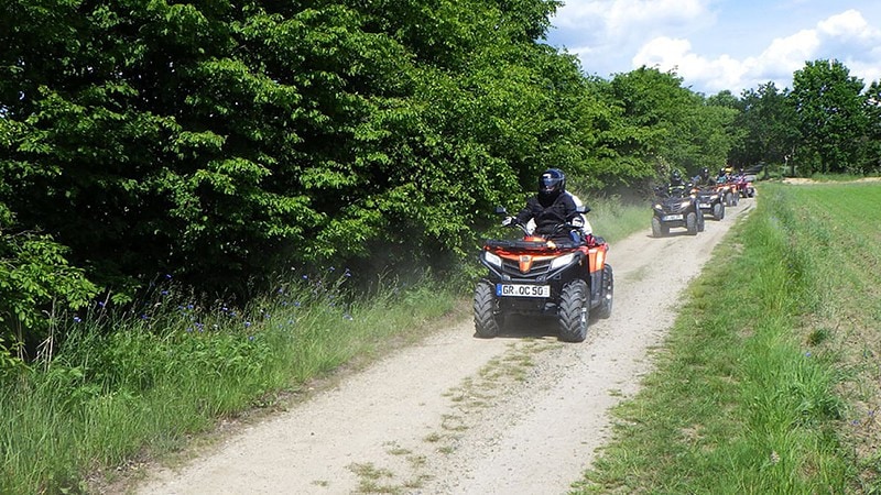 quad auf der Straße