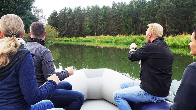 Paddelboot fahren in der Oberlausitz