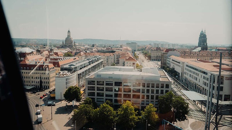 Frühstück im Riesenrad Dresden - aussucht aus dem Riesenrad