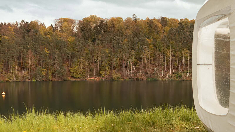 Ansicht des Sees und des Waldes - Twistesee