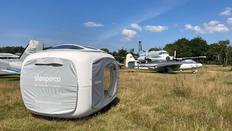 Outdoor Cube zum Schlagen auf dem Museum Aeronauticum